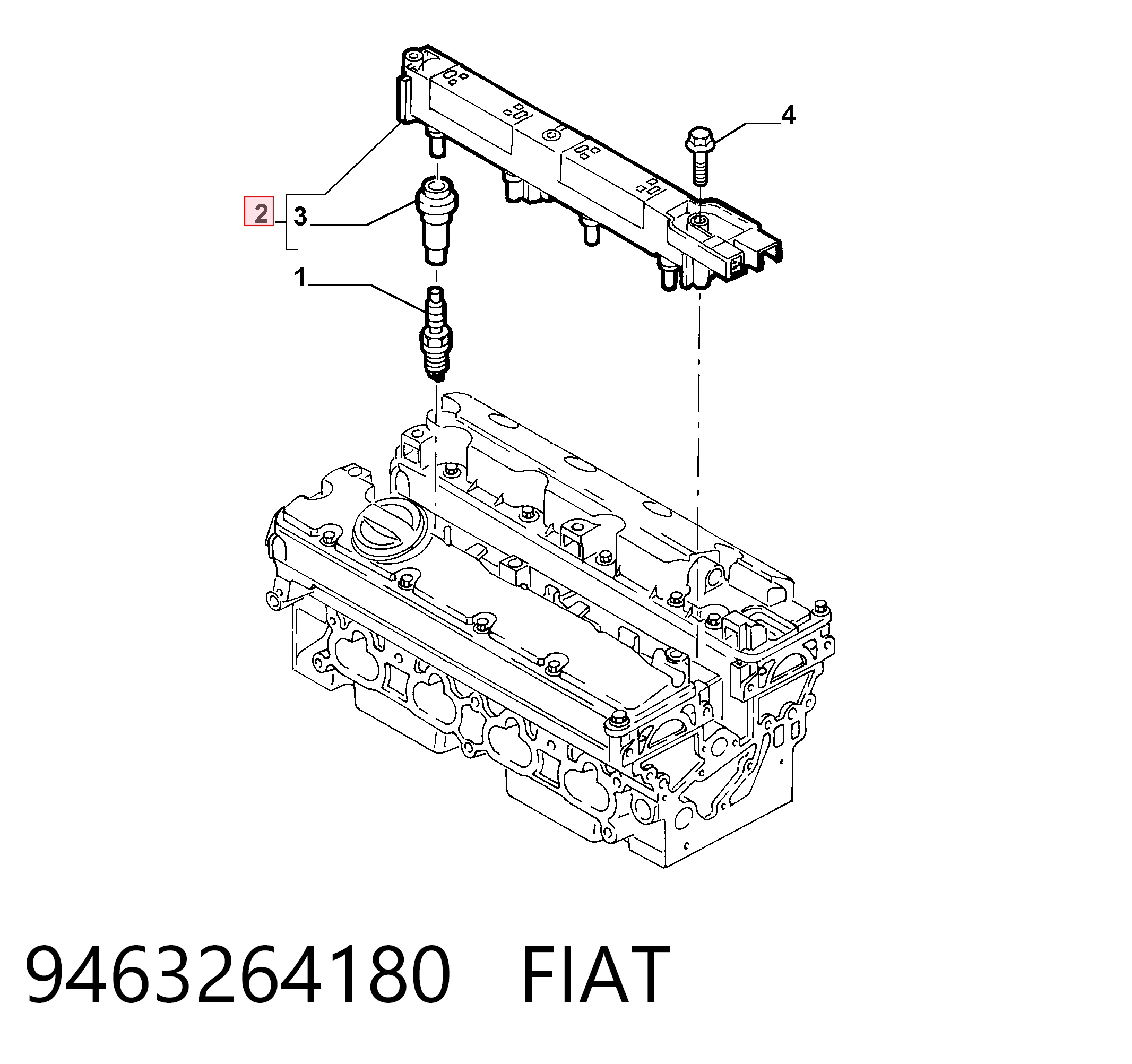 9463264180 Fiat/Alfa/Lancia Cewka zapłonowa