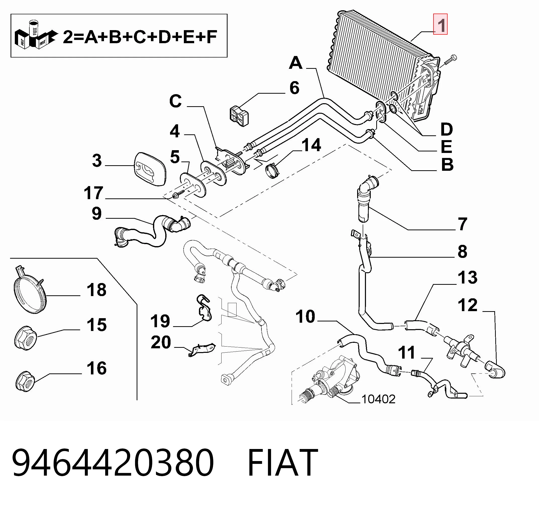 9464420380 Fiat/Alfa/Lancia