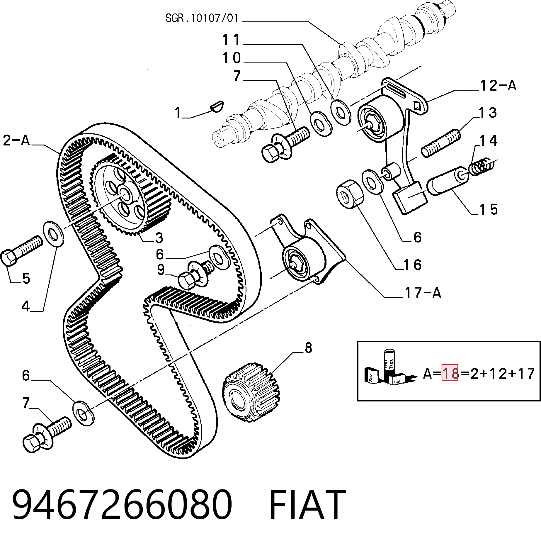  Pasek rozrządu, zestaw Peugeot 205 2