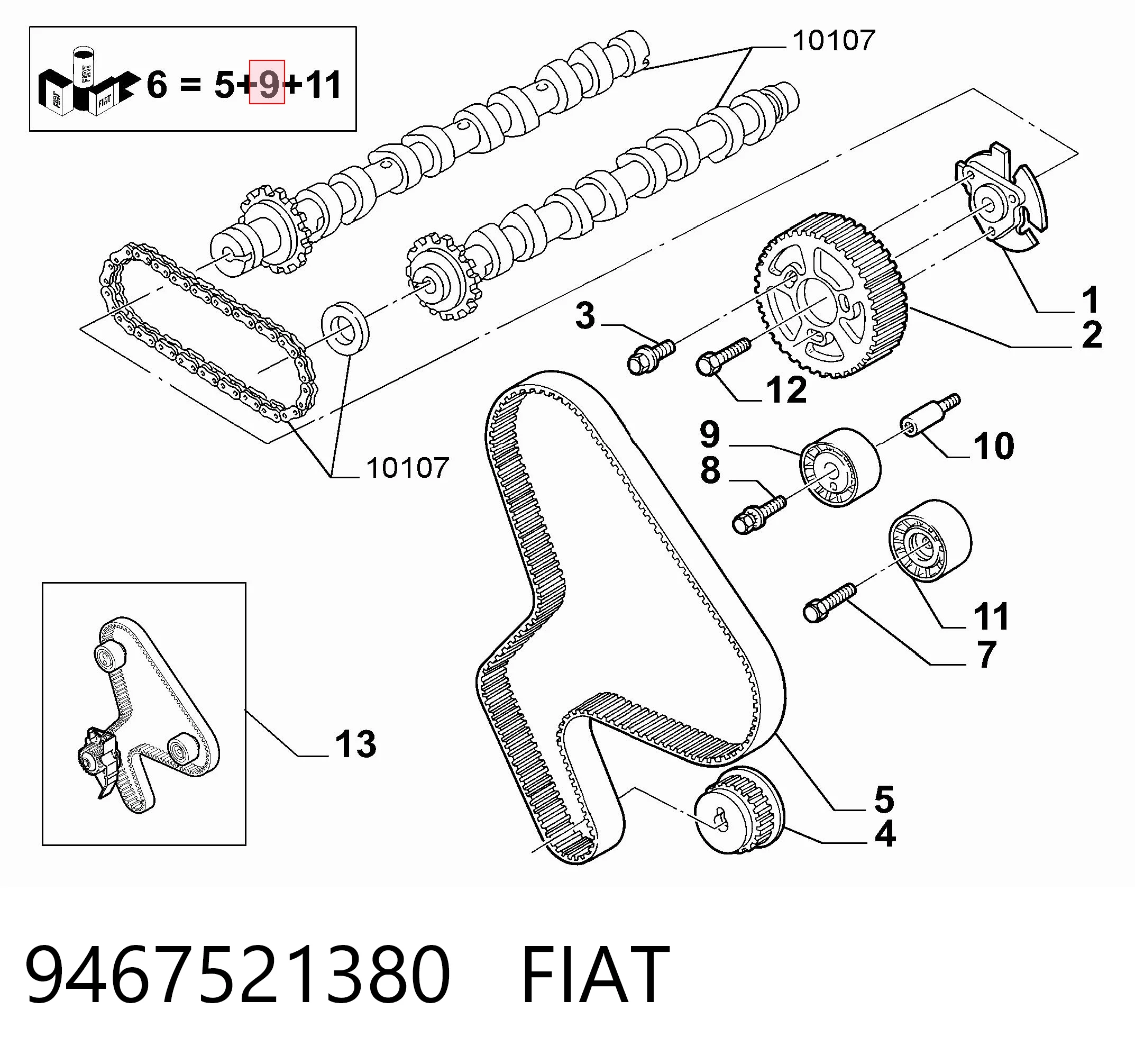 9467521380 Fiat/Alfa/Lancia