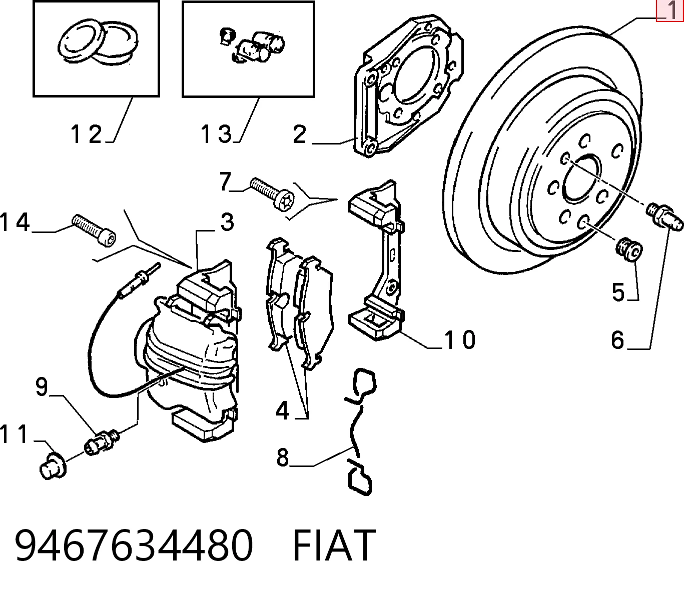 Tarcza hamulcowa tylna do Citroen Evasion 22, U6