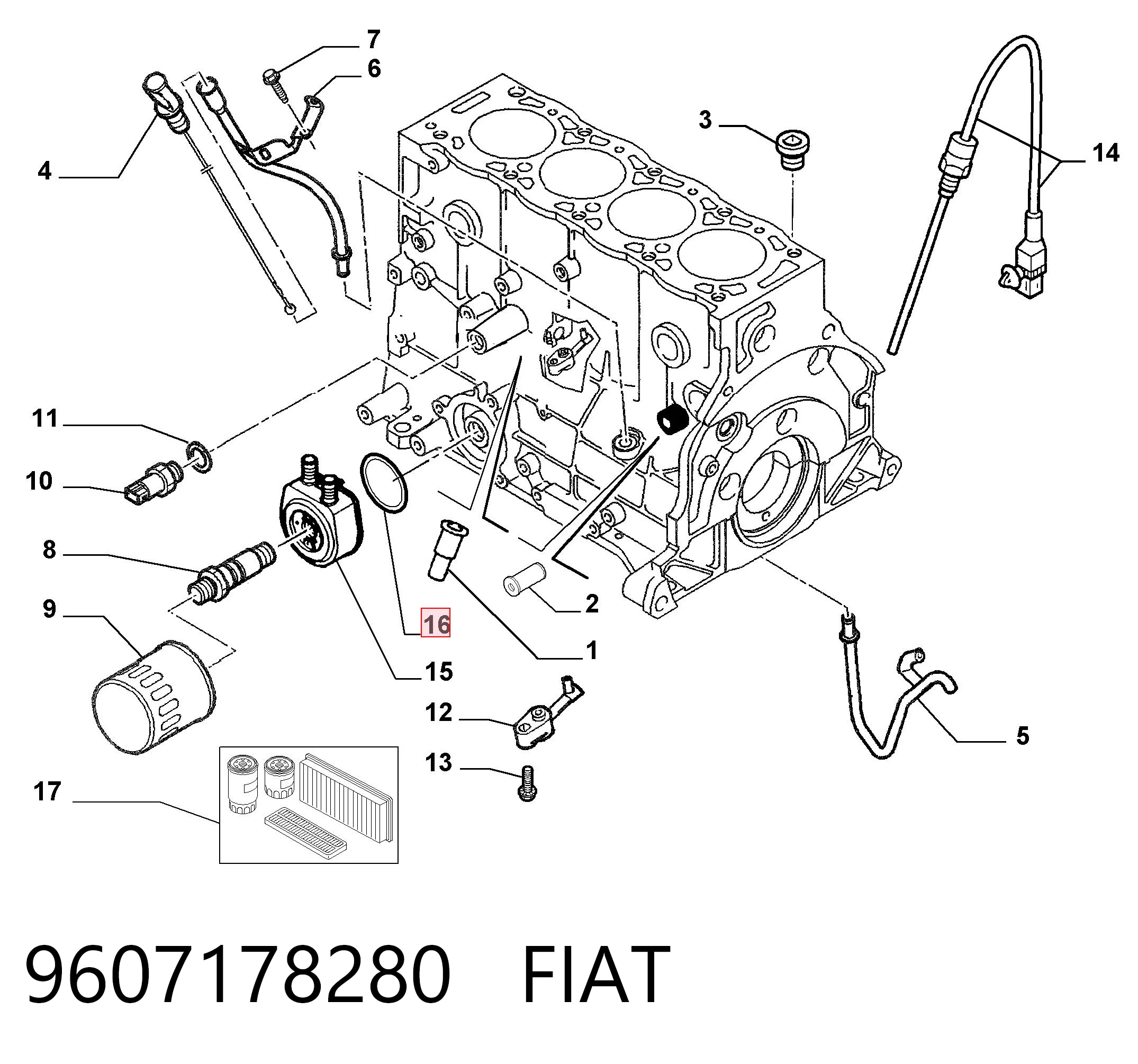 9607178280 Fiat/Alfa/Lancia