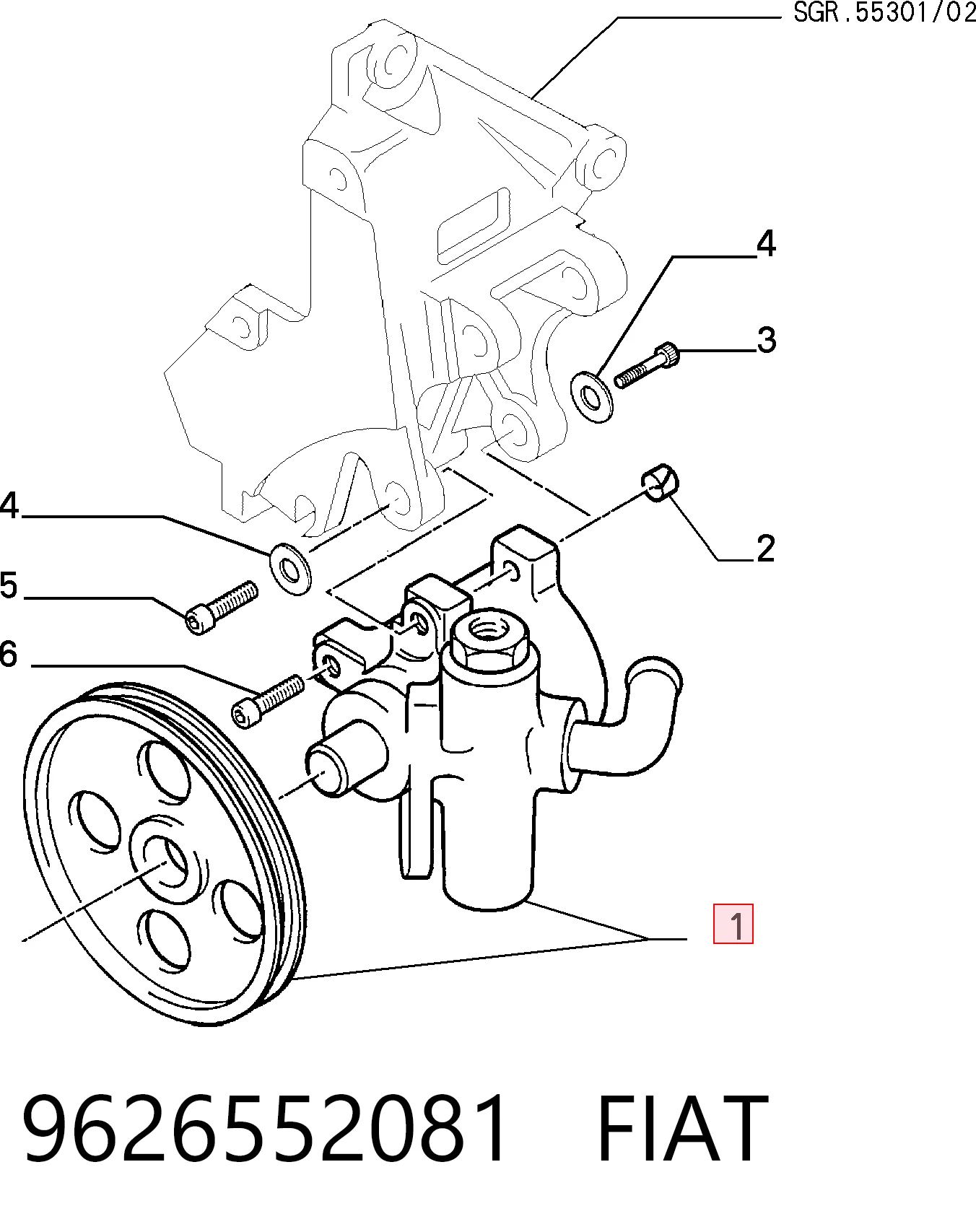 Pompa wspomagania hydraulicznego kierownicy do Peugeot Expert  224