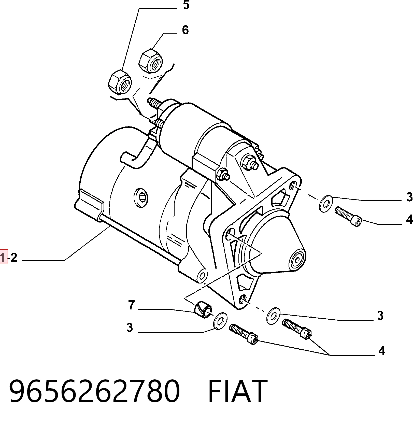 9656262780 Fiat/Alfa/Lancia