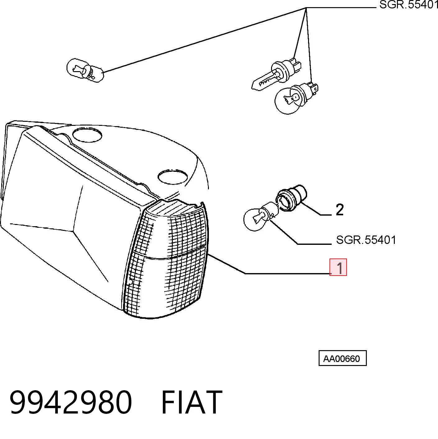 Kierunkowskaz prawy do Fiat Tipo  160