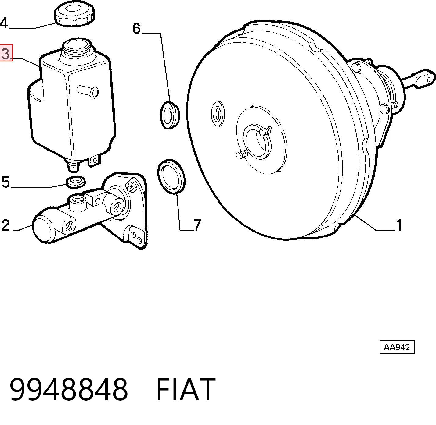 Kupić Zbiorniczek głównego cylindra hamulcowego (płynu hamulcowego) Alfa Romeo 147 937 w dobrej cenie
