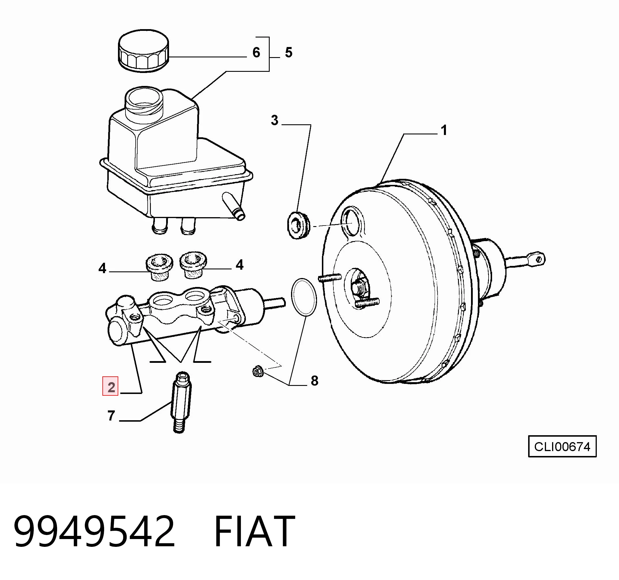 Główny cylinder hamulców Fiat Punto II hatchback (188) (1999 - 2012) cena, od 61,35 USD