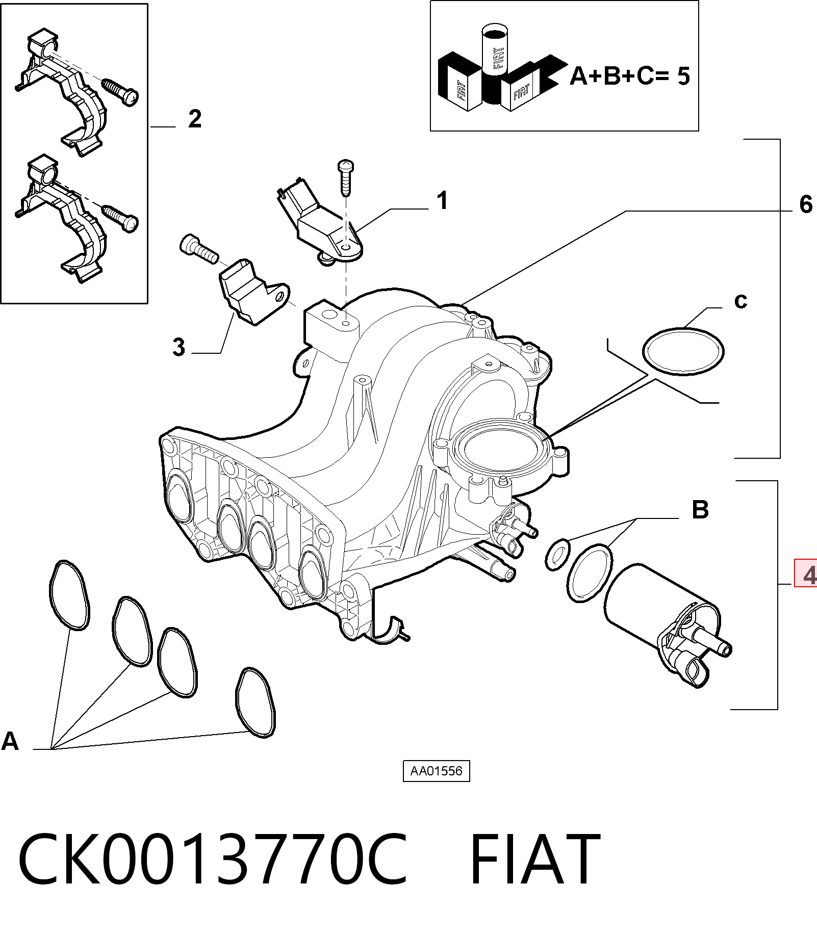 CK0013770C Fiat/Alfa/Lancia Regulator biegu jałowego