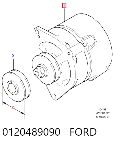 0120489090 Ford Alternator