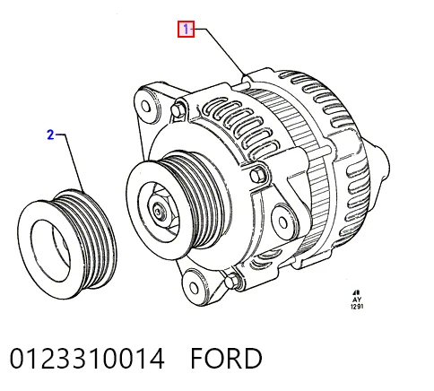 0123310014 Ford Alternator