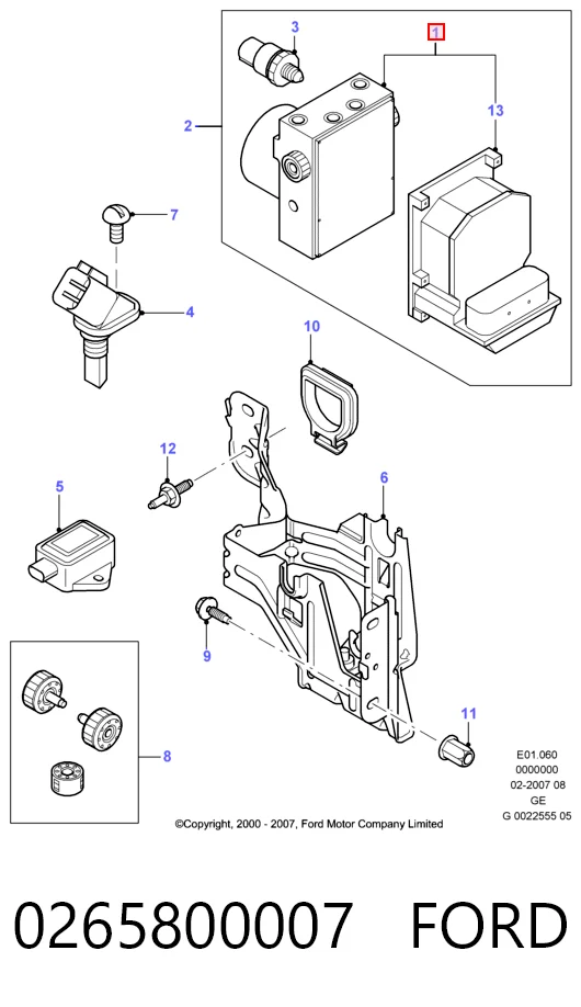 Sterownik ABS  hydrauliczny do Ford Mondeo III B4Y