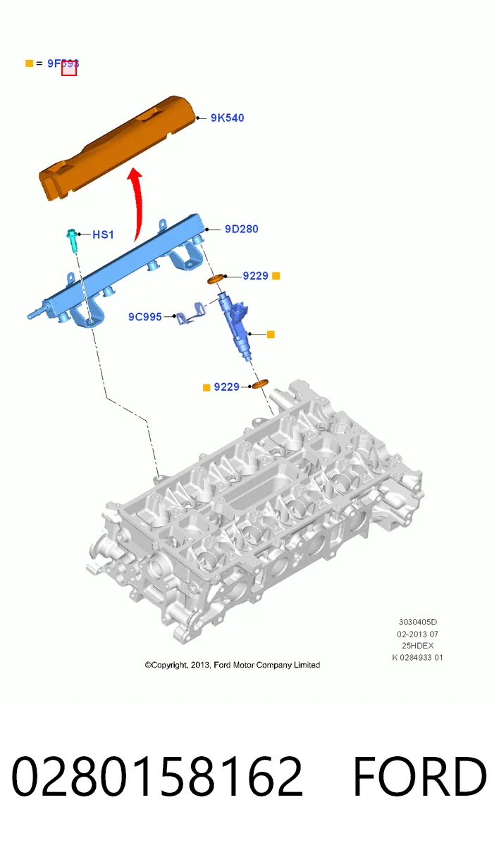 0280158162 Ford Wtryskiwacz paliwa