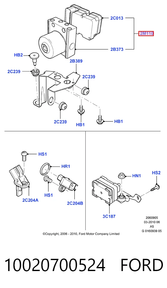 Sterownik ABS  hydrauliczny do Ford Focus II DA, HCP, DP