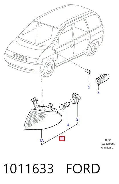 Kierunkowskaz lewy Seat Alhambra 