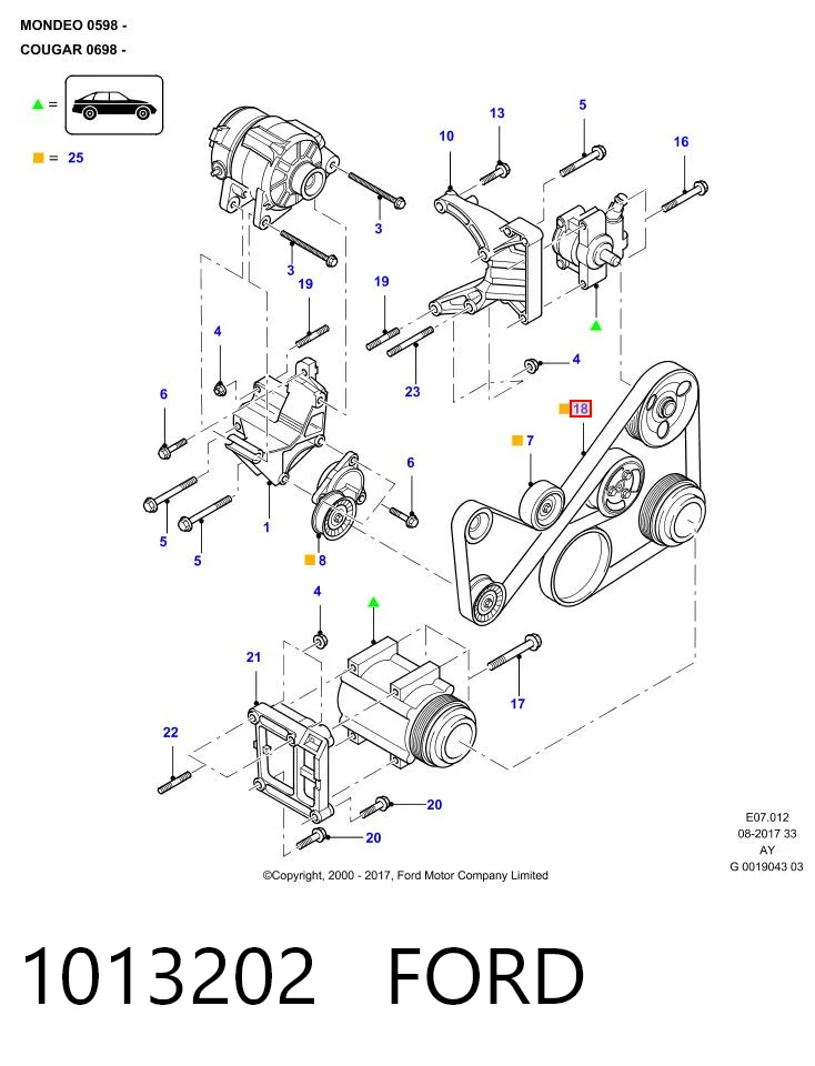  Pas napędowy mechanizmów Jeep Cherokee 2