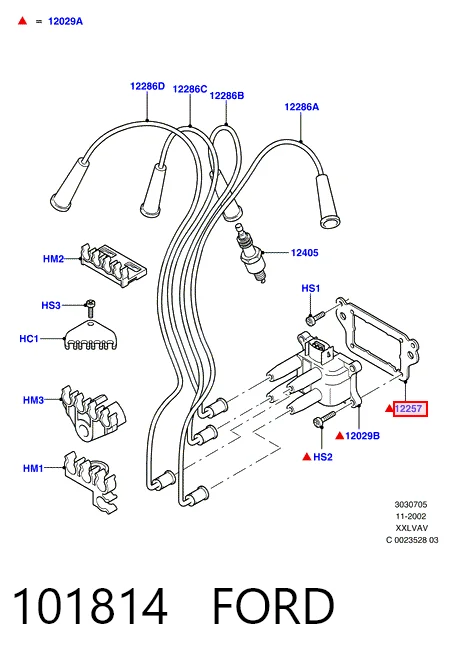 101814 Ford Cewka zapłonowa