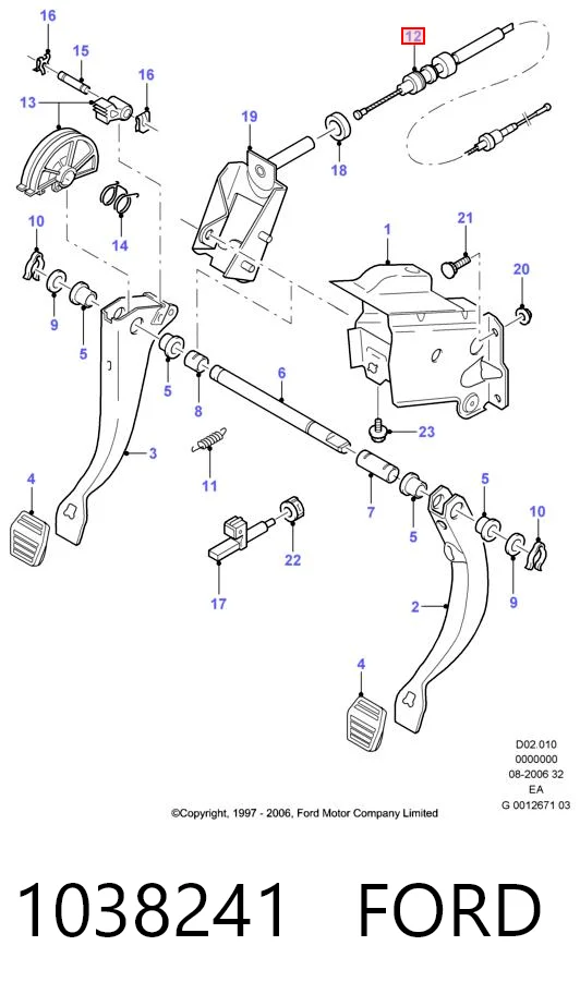  Linka sprzęgła Ford Orion 3