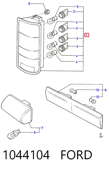  Lampa zespolona tylna lewa Ford Transit 4