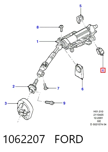 1062207 Ford Kostka stacyjki zapłonowej