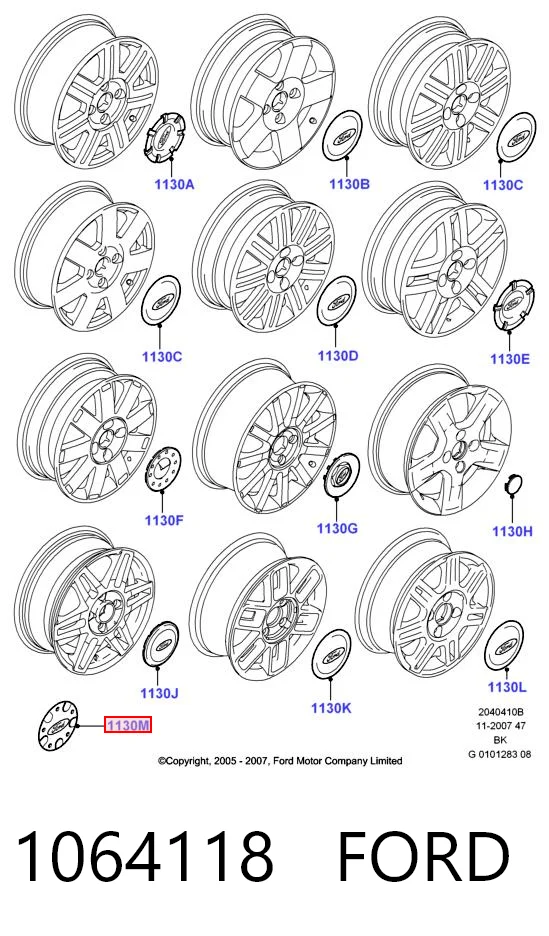 Kołpak do obręczy koła do Ford Focus DFW
