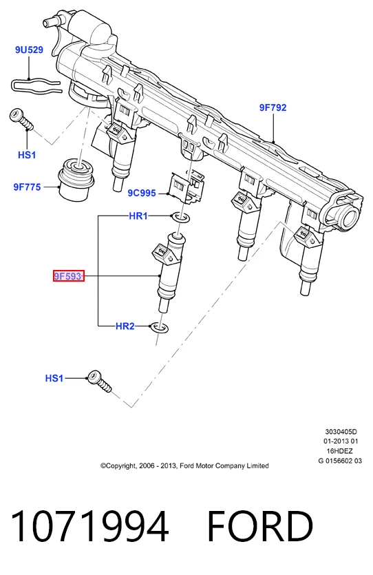 1071994 Ford Wtryskiwacz paliwa