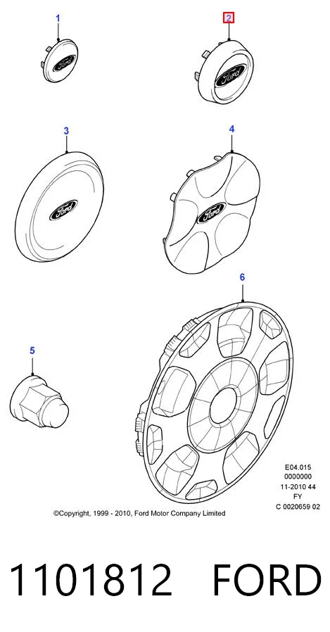 Kołpak do obręczy koła do Ford Transit E