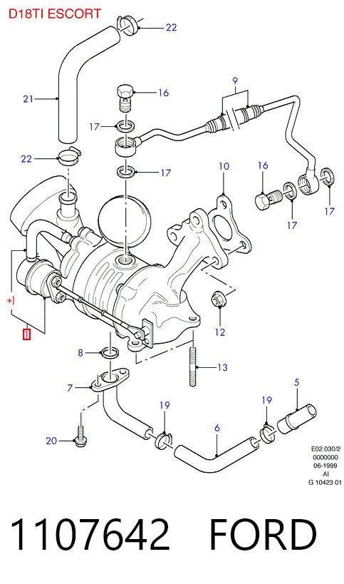 Turbina do Ford Mondeo II BFP