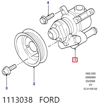 1113038 Ford Pompa wspomagania hydraulicznego kierownicy