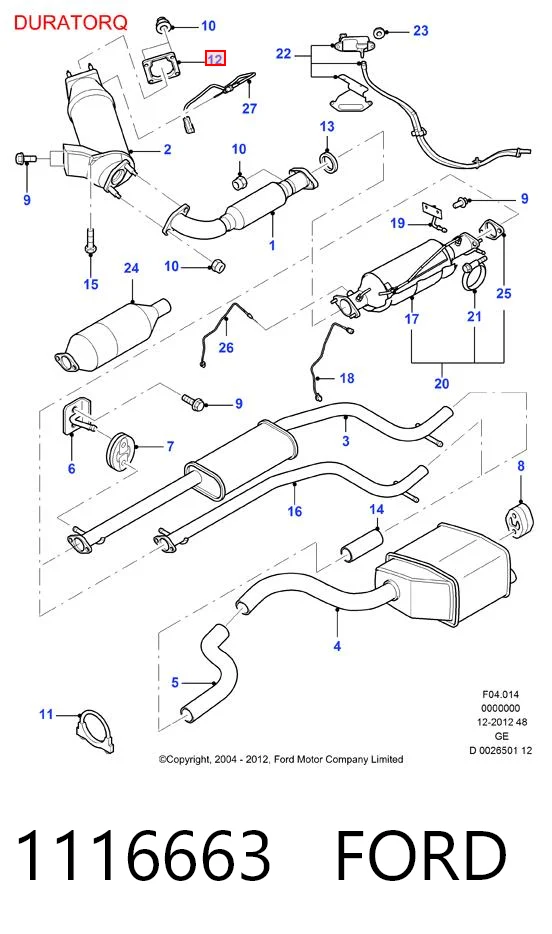 Kupić Uszczelka rury odbiornika tłumika Ford Transit  V184/5 w dobrej cenie