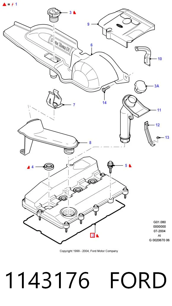 Uszczelka pokrywy zaworowej silnika Ford Transit V awangarda (V184/5) (2000 - 2006) cena, od 12,89 USD