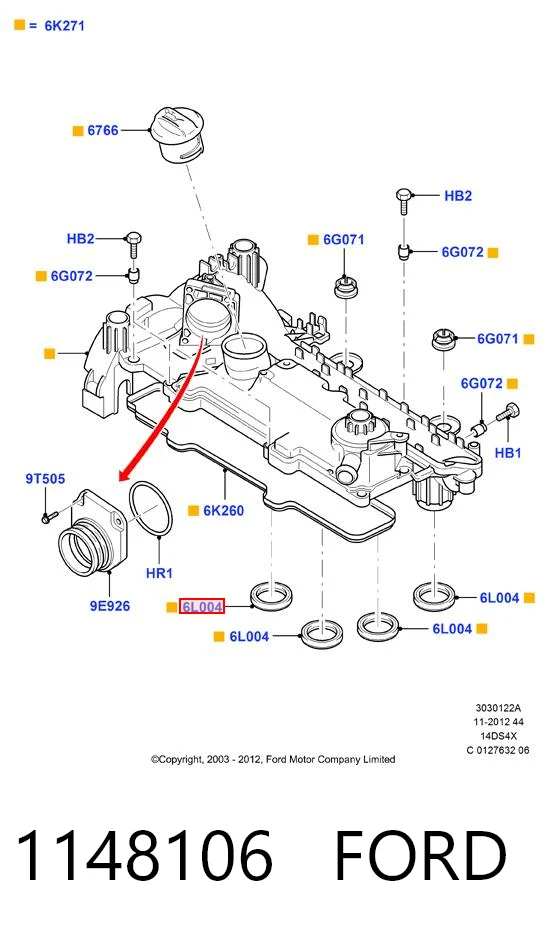 Uszczelka kolektora ssącego Peugeot 107 