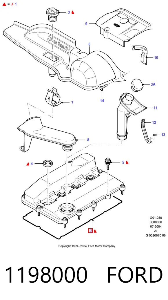 Do koszyka Uszczelka pokrywy zaworowej silnika Ford Transit V V184/5