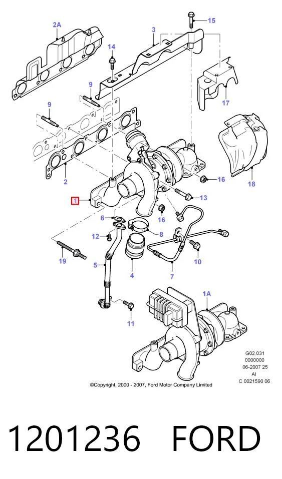 1201236 Ford Turbina