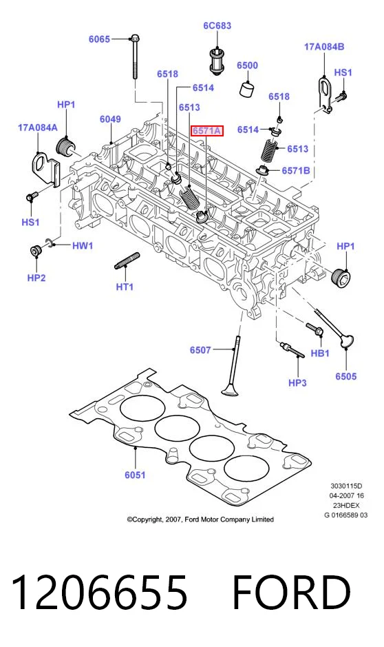 Do koszyka 55263053 Fiat/Alfa/Lancia Uszczelniacz zaworu wylotowego