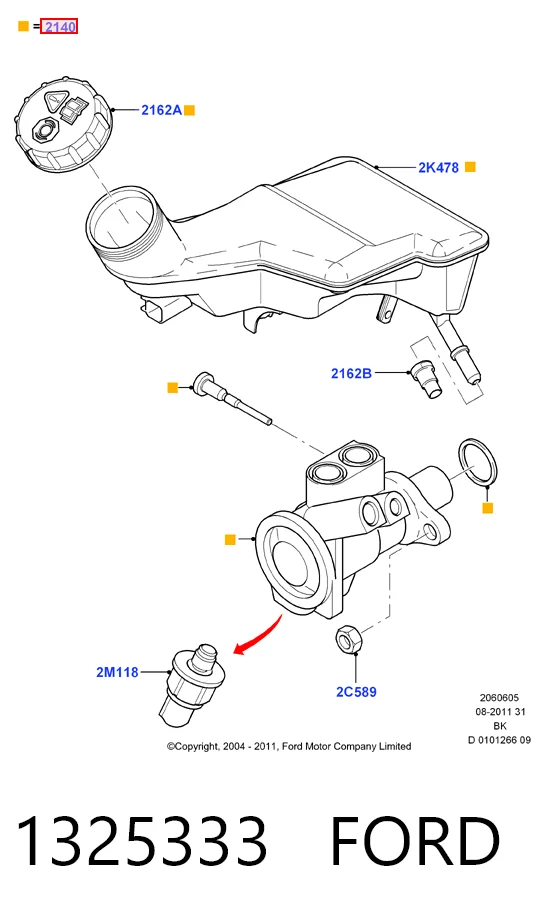 Do koszyka Główny cylinder hamulców Ford Fiesta Mk5 JH, JD