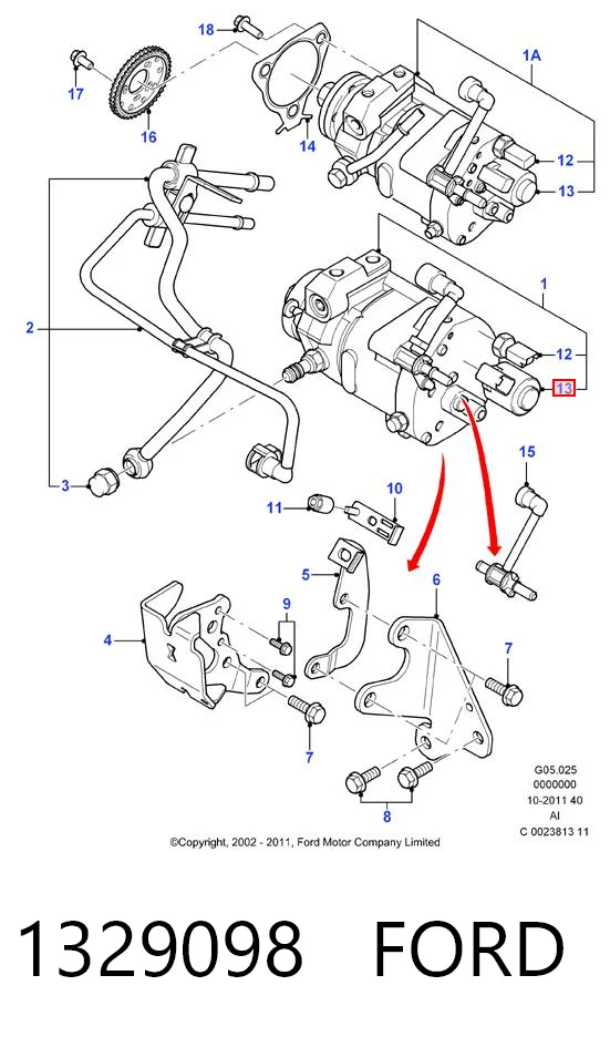 Zawór regulacji ciśnienia (zawór redukcyjny pompy wtryskowej) System Common-Rail Ford Transit V awangarda (V184/5) (2000 - 2006) cena, od 103,47 USD