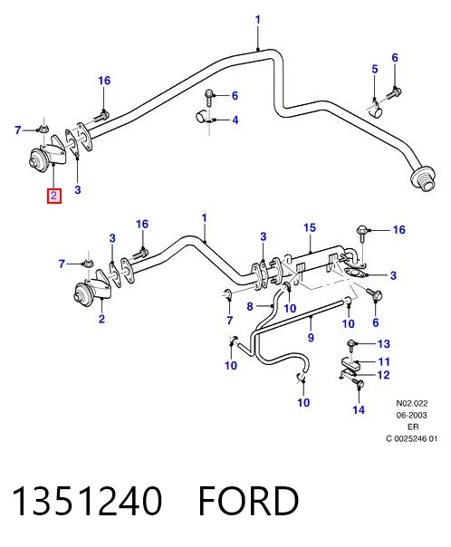 Zawór recyrkulacji spalin EGR do Ford Ranger  ER