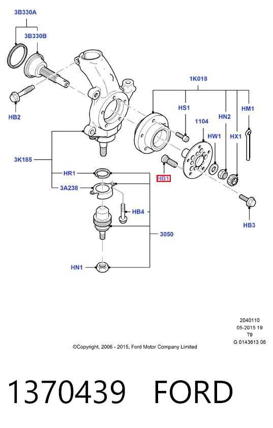 Kupić Śruba koła Ford Transit  V184/5 w dobrej cenie