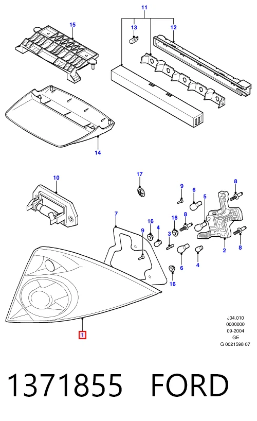Lampa zespolona tylna prawa do Ford Mondeo III B4Y