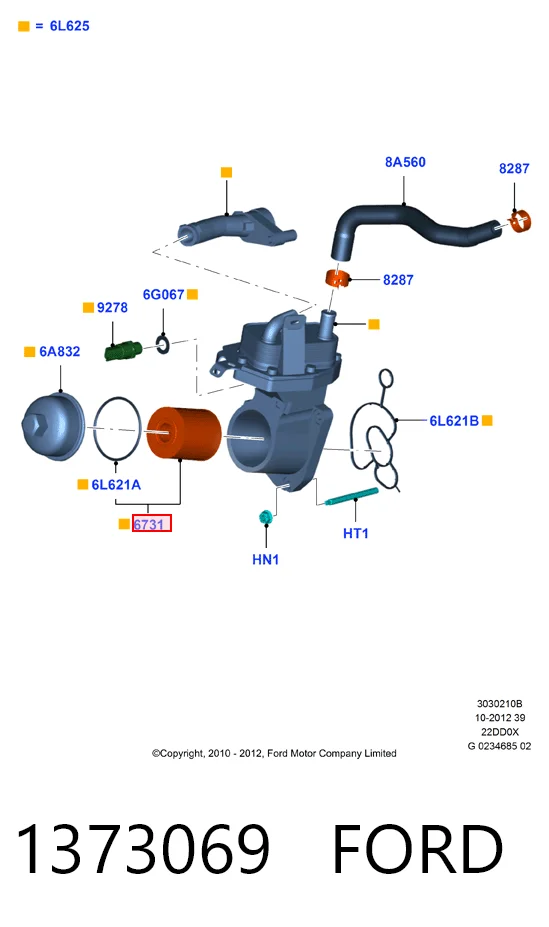 1373069 Ford Filtr oleju
