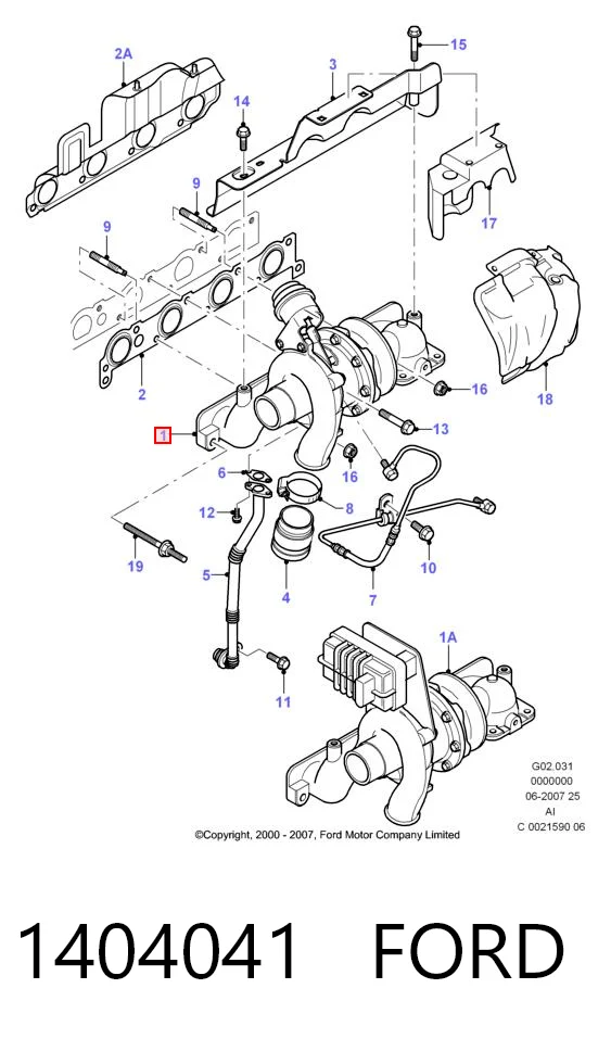 1404041 Ford Turbina