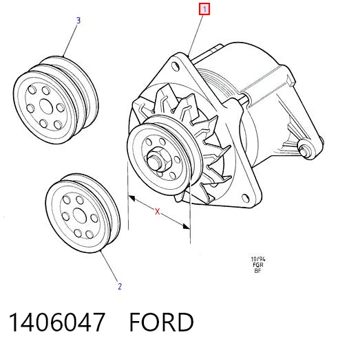 1406047 Ford Alternator