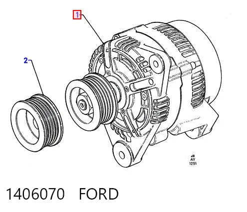 1406070 Ford Alternator