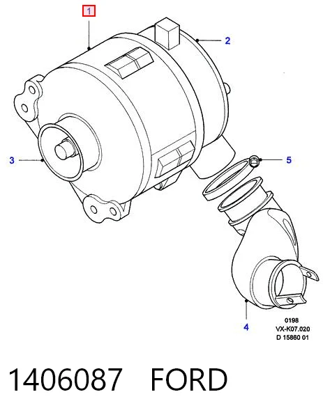 1406087 Ford Alternator