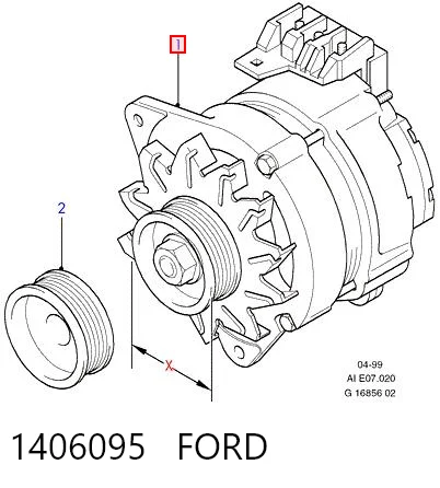 1406095 Ford Alternator