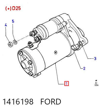 1416198 Ford Rozrusznik