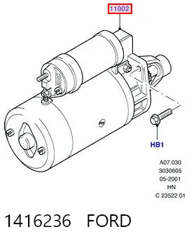 1416236 Ford Rozrusznik