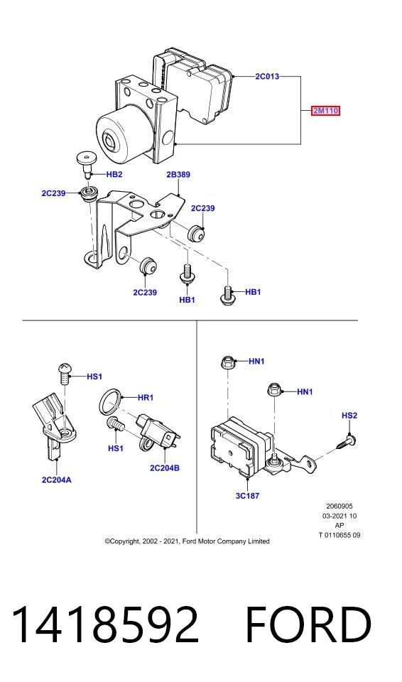 Sterownik ABS  hydrauliczny Ford Focus II