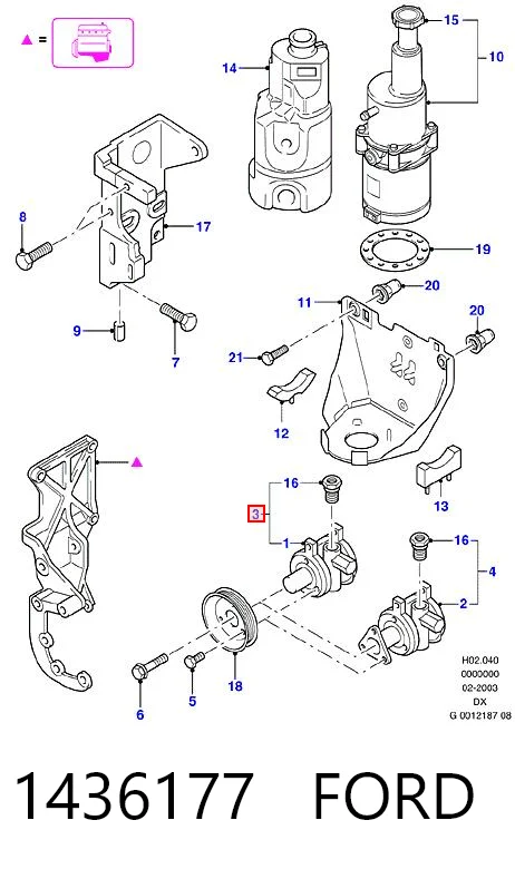  Pompa wspomagania hydraulicznego kierownicy Ford Fiesta 