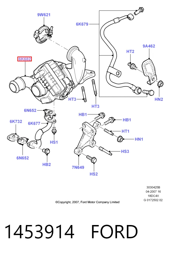 Do koszyka Turbina Ford Connect TOURNEO PU2